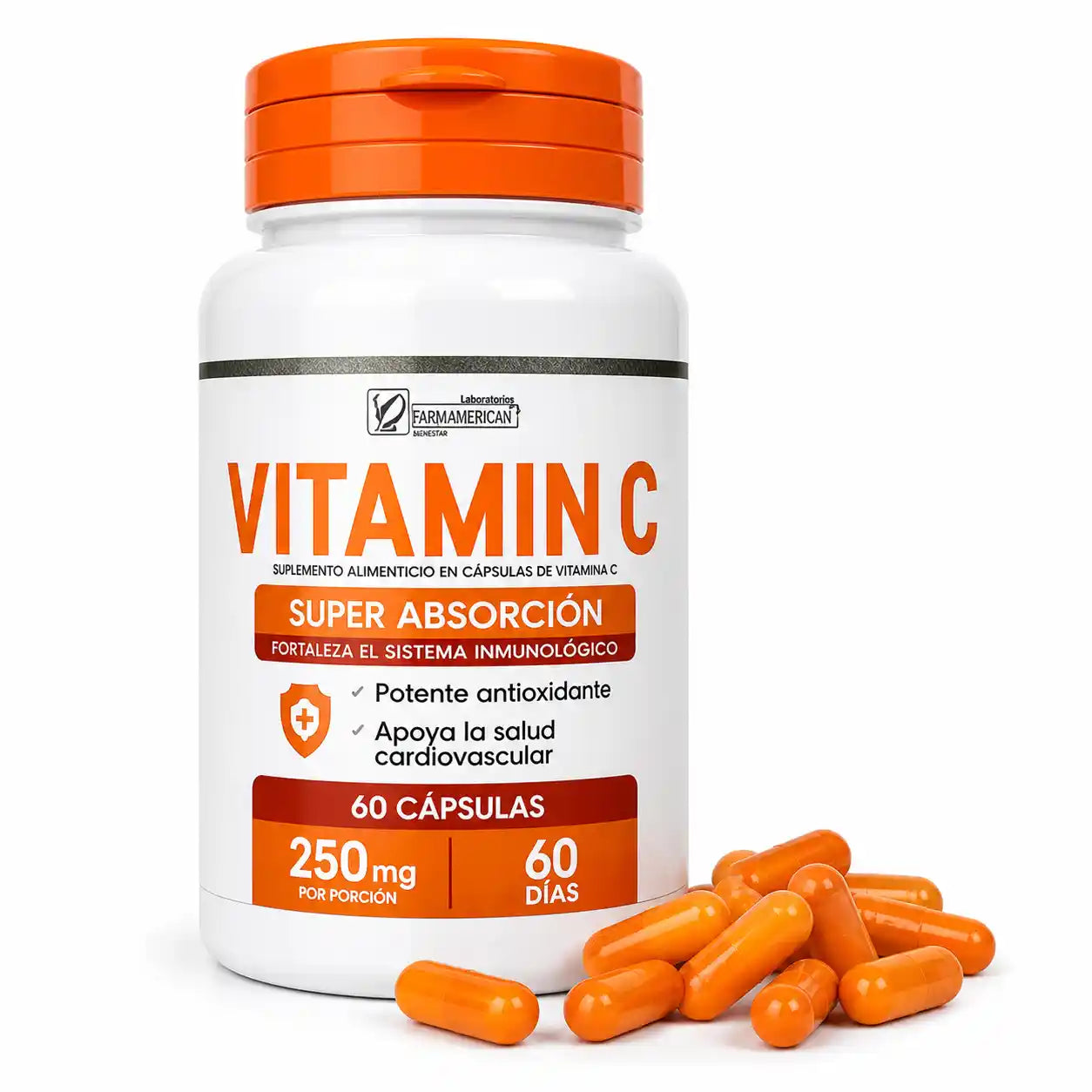 VITAMINA C 60CAP / SISTEMA INMUNOLOGICO